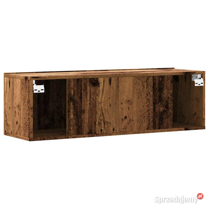 Ścienna szafka TV stare drewno 100x30x30