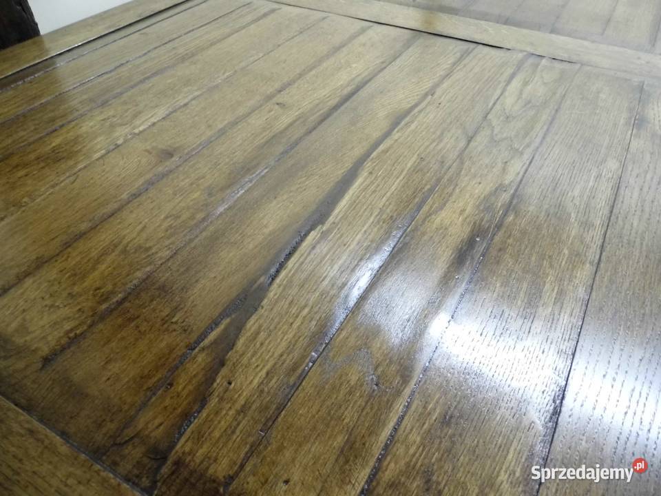 Duży dębowy stół Stan 220x100 Unikatowe Klimaty