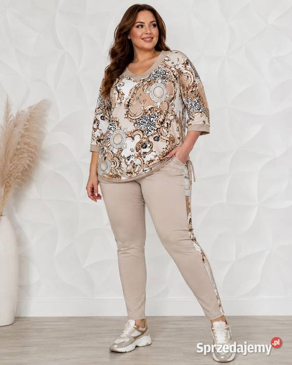 Komplet dres BAWEŁNASPODNIE LAMPAS BLUZA 3XL łódzkie Pątnów