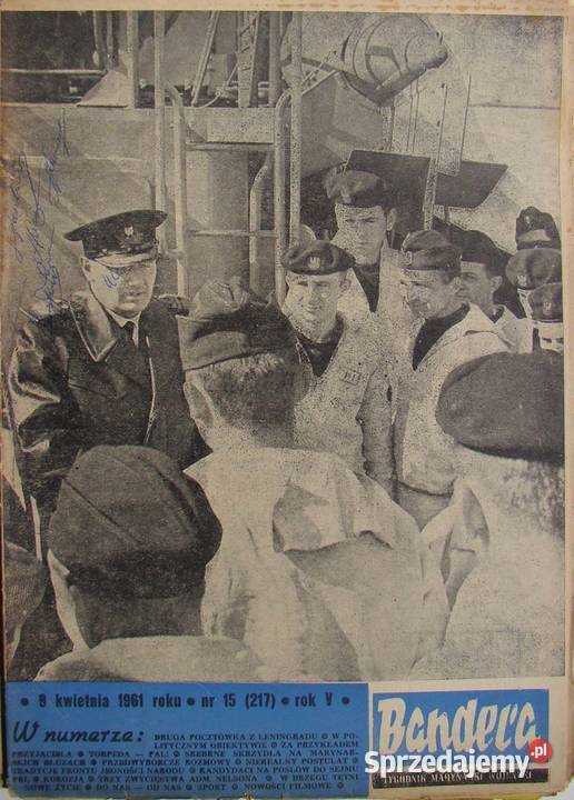 Bandera tygodnik Marynarki Wojennej V 1961 9 egz Limanowa