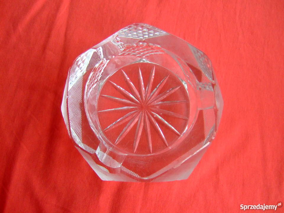 Popielniczka kryształowa popielnica kryształ łódzkie Łódź