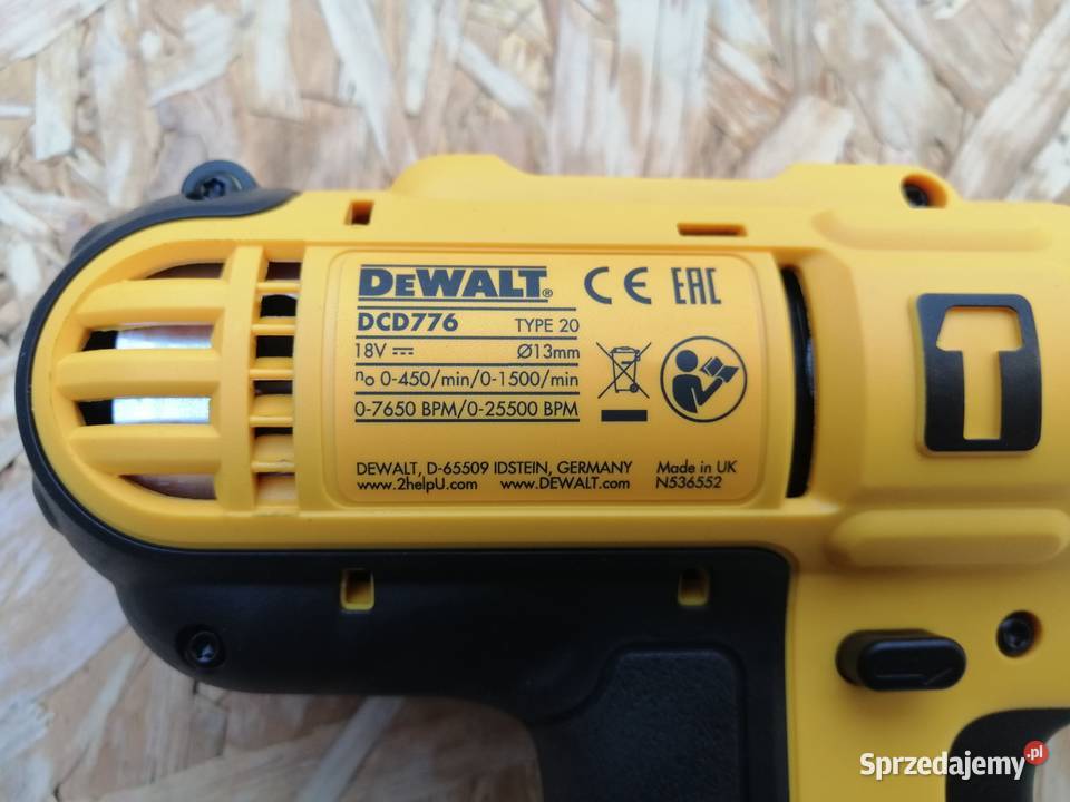 Dewalt dcd776 type 20 hot sale