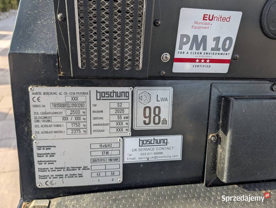 Zamiatarka uliczna BOSCHUNG S2 2020 Ropczyce