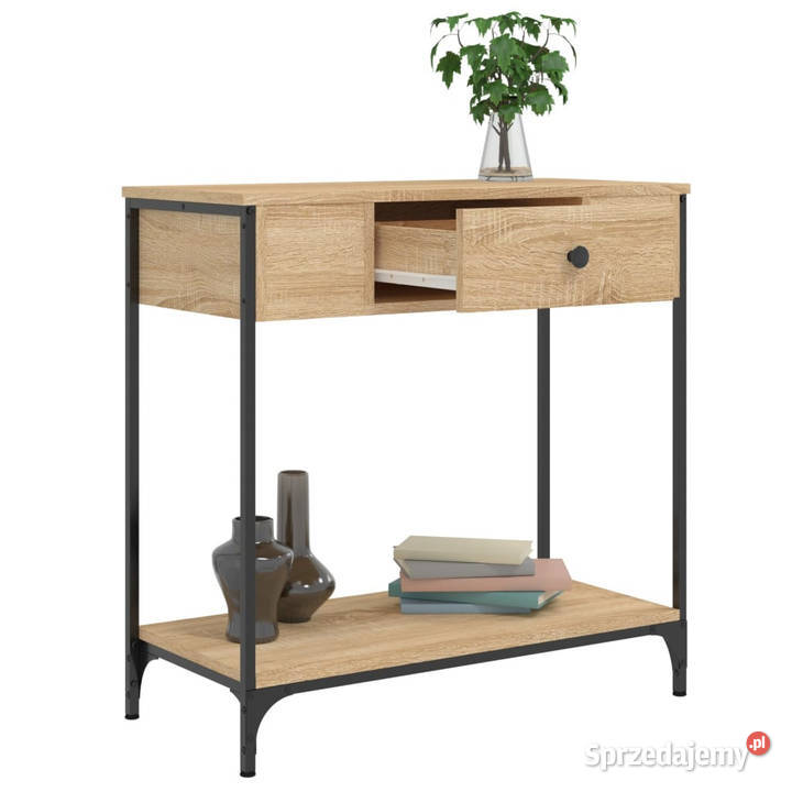 Stolik konsolowy dąb sonoma 75x345x75 WM834166 Stoły
