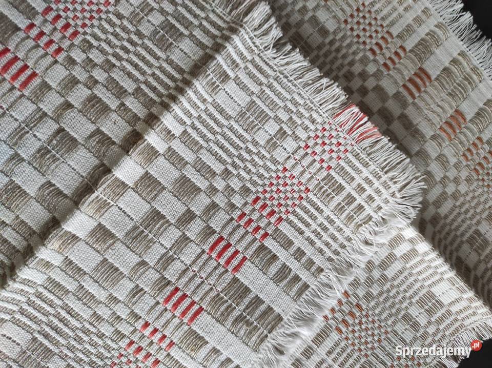 Serwetki lniane Nowe PRL 2 Warpechy Stare