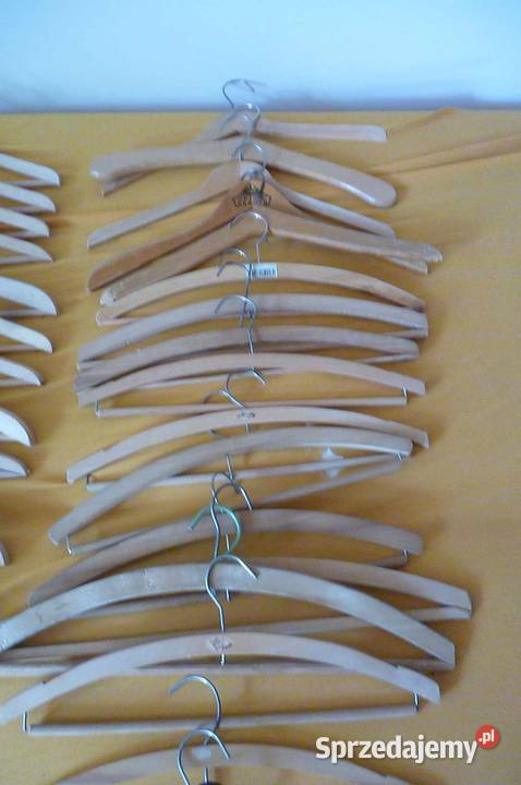 KOMPLET WIESZAKÓW DREWNIANE 55 SZTUK RÓŻNE Kraków