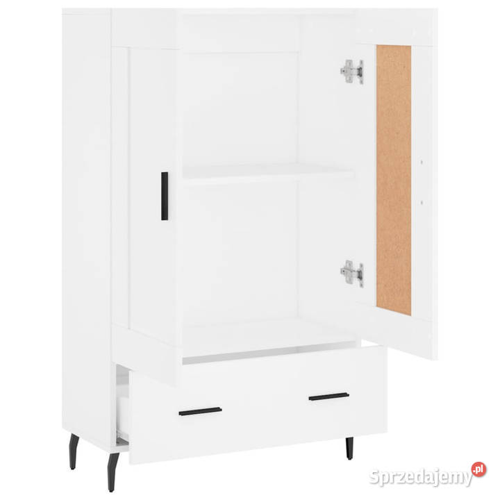Wysoka szafka biała 695x31x115 materiał Warszawa