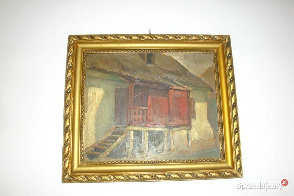 Przedwojenny obraz Autor B Wąsowicz mazowieckie