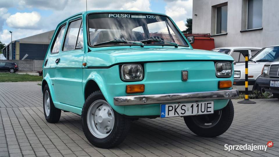 Polski Fiat 126p 1976 Wąskowlot 594 Pełnej