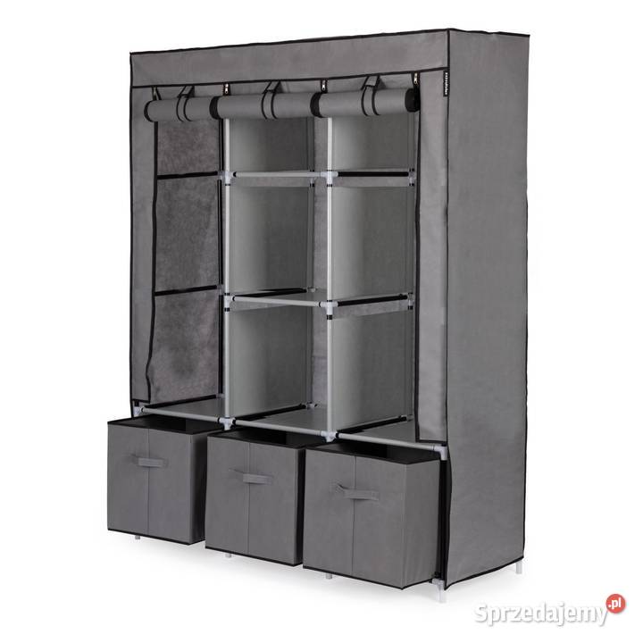 Składana szafa tekstylna materiałowa garderoba 125cm Szafy i garderoby Poznań