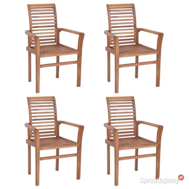 vidaXL Sztaplowane krzesła do jadalni, 44665
