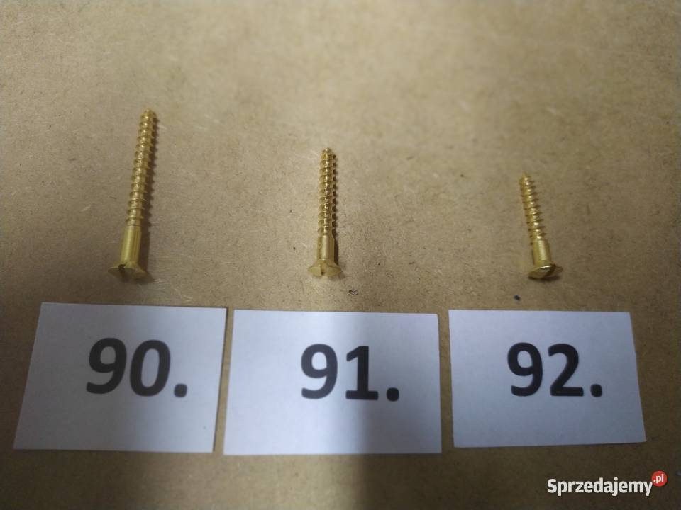 wkręty zabytkowe z nacięciem prostymstary Paterek sprzedam