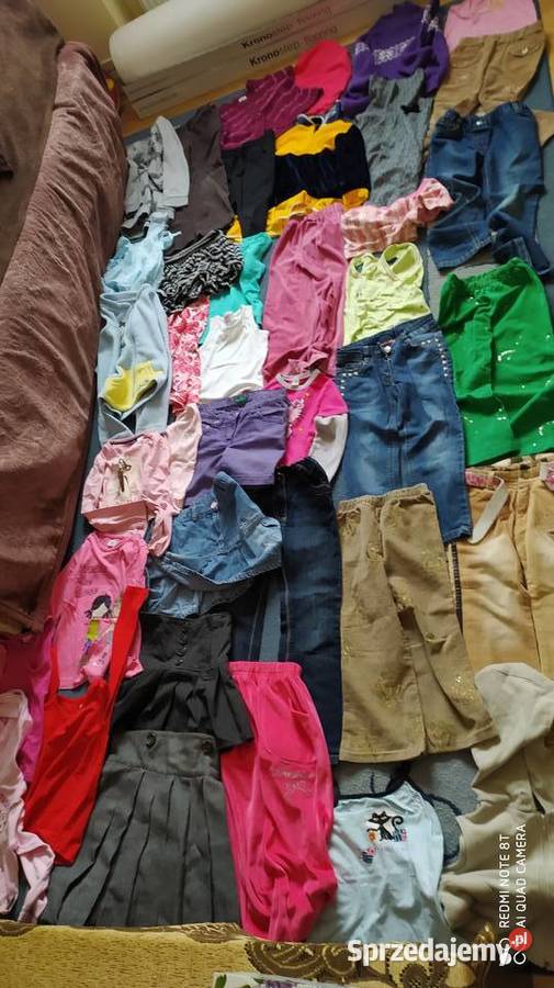 ubrania dziewczęce rozmiar 110 116 paka ubrań 42 Rozmiar 116 Poznań