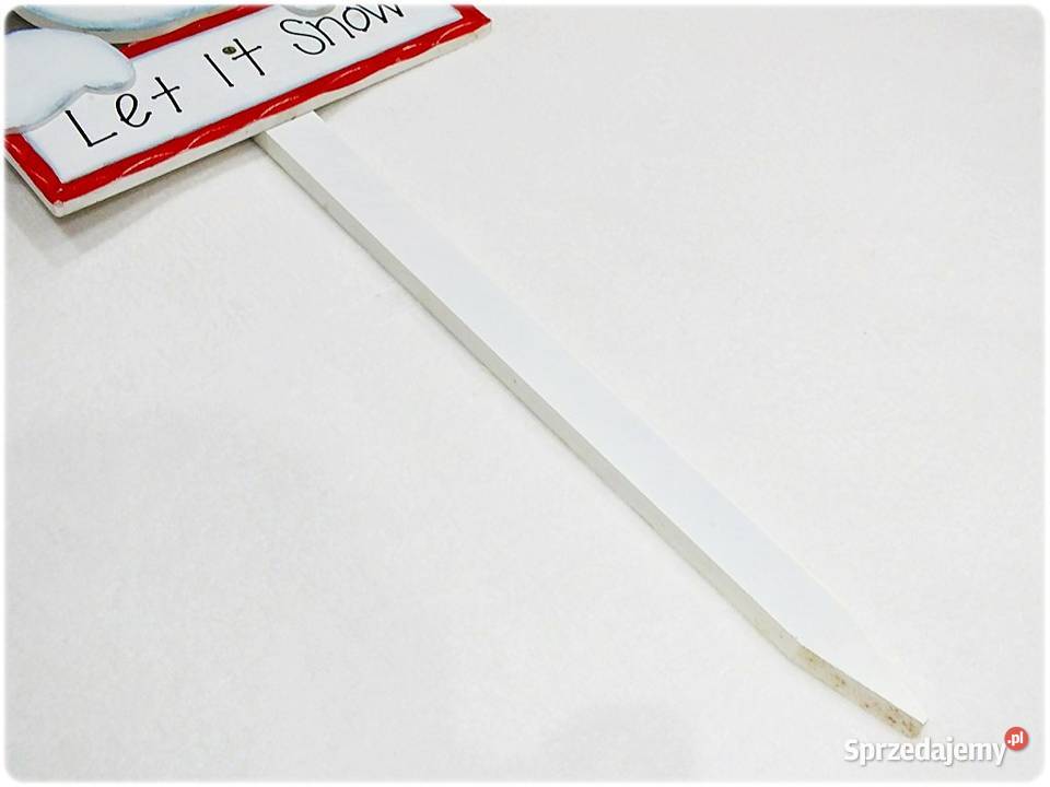 Drewniany stojak podświetlany Bawłanek na Święta