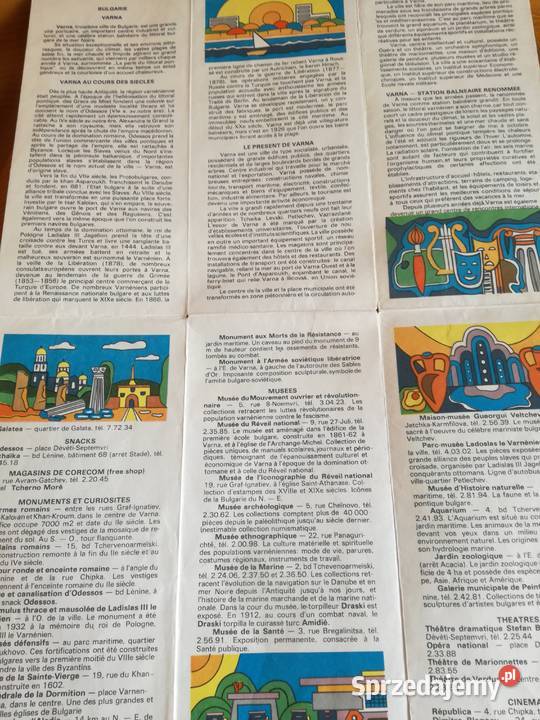 Plan Miasta Varna BułgariaFormat 11x24
