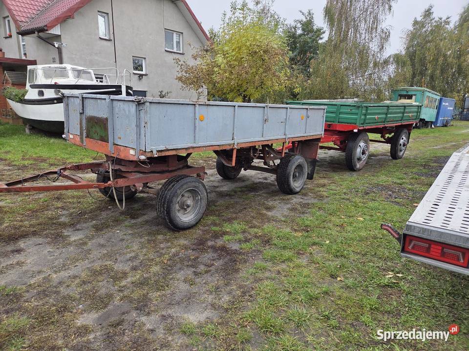 Przyczepa rolnicza d45 remoncie transport laweta nieuszkodzony Złoczew
