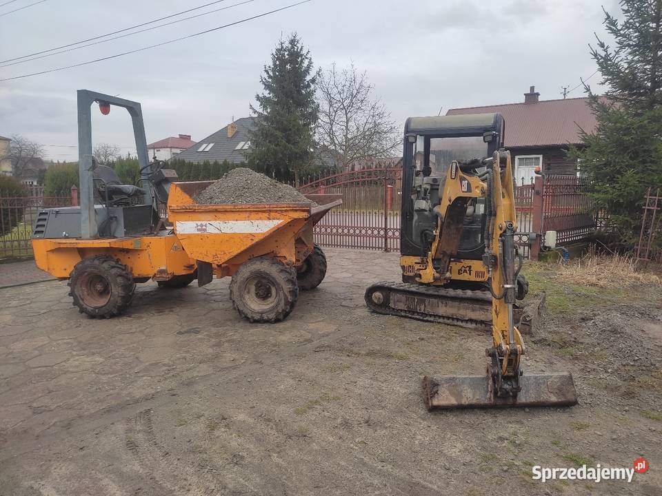 Usługi Minikoparka i Koparka kołowa przyłącza Wykopy, roboty ziemne Grębów