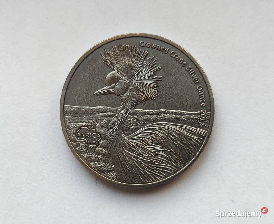 Moneta Ghana 5 Cedis 2017 Struś Pruszków