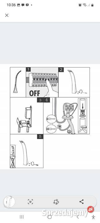 Lampa zewnętrzna słupek ogrodowy led 6W Leo 60 Kościan