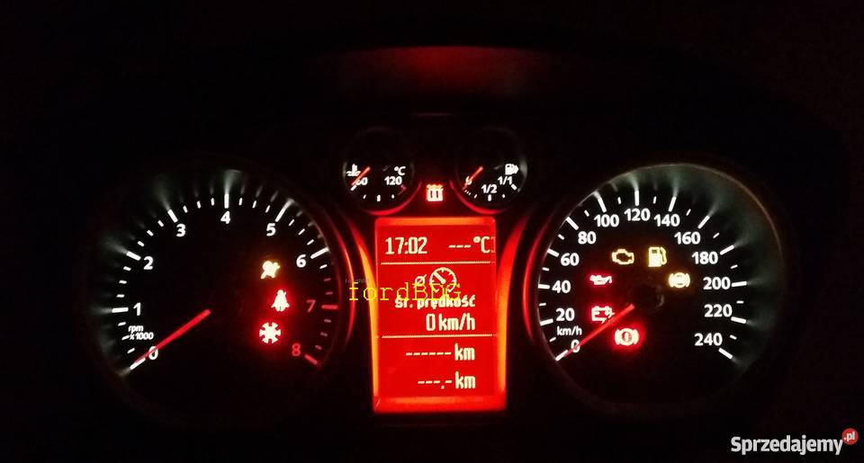 Zegary licznik benzyna duzy LCD Ford Focus Mk2 Bydgoszcz