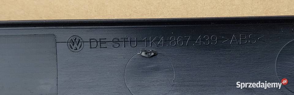 LISTWA DRZWI DEKOR VW GOLF V JETTA 1K4867439 osobowe Mielęcin