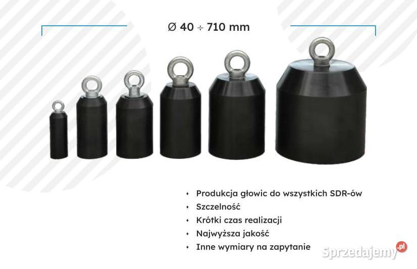 Głowica PE do do wciągania rur 450 mm Jarocin
