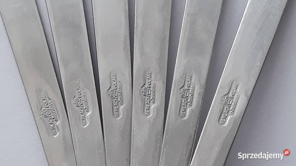 Łyżeczki do herbaty 1 RÓŻE Gerlach sztućce PRL Dąbrowa Górnicza