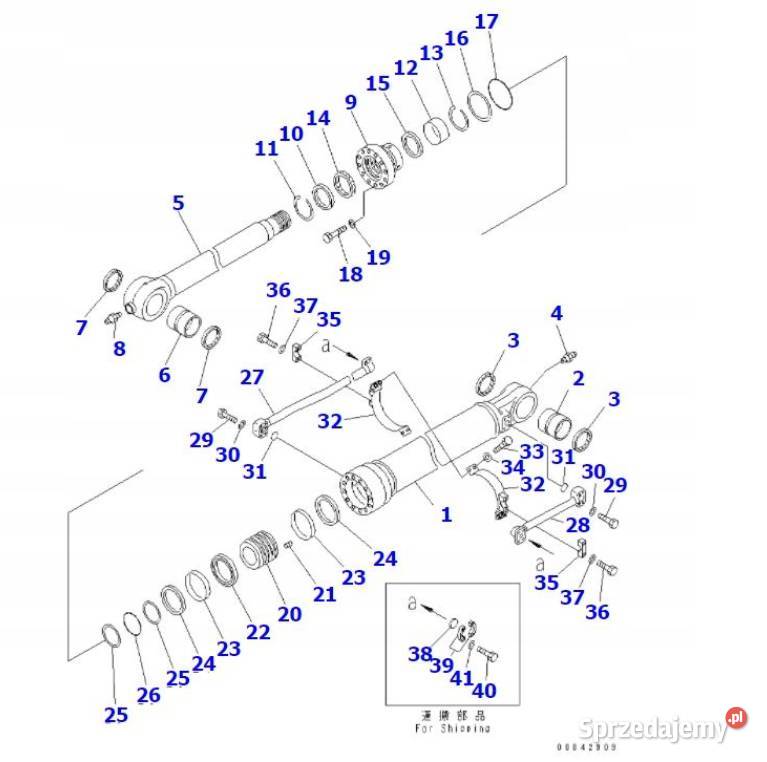 Kpl uszczelnień KOMATSU PC400 7079966240 wielkopolskie Gądki