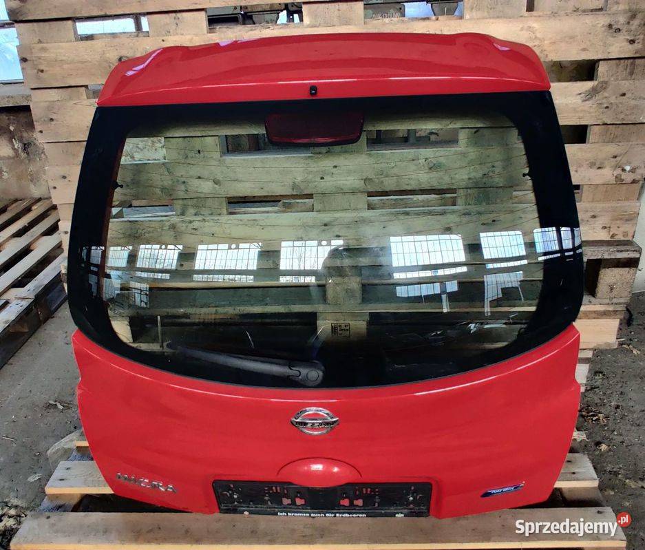 TYLNA KLAPA BAGAŻNIKA TYŁ SZYBA NISSAN MICRA K12 Rudziniec sprzedam
