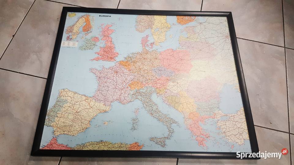 DUŻA MAPA EUROPY Nowy Sącz