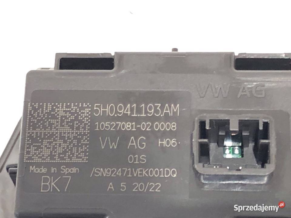 WŁĄCZNIK ŚWIATEŁ VW GOLF VIII 5H0941193AM