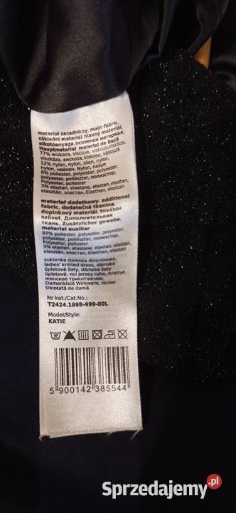 Długa sukienka damska TATUUM model KATIE rozmiar czarny Brzechów