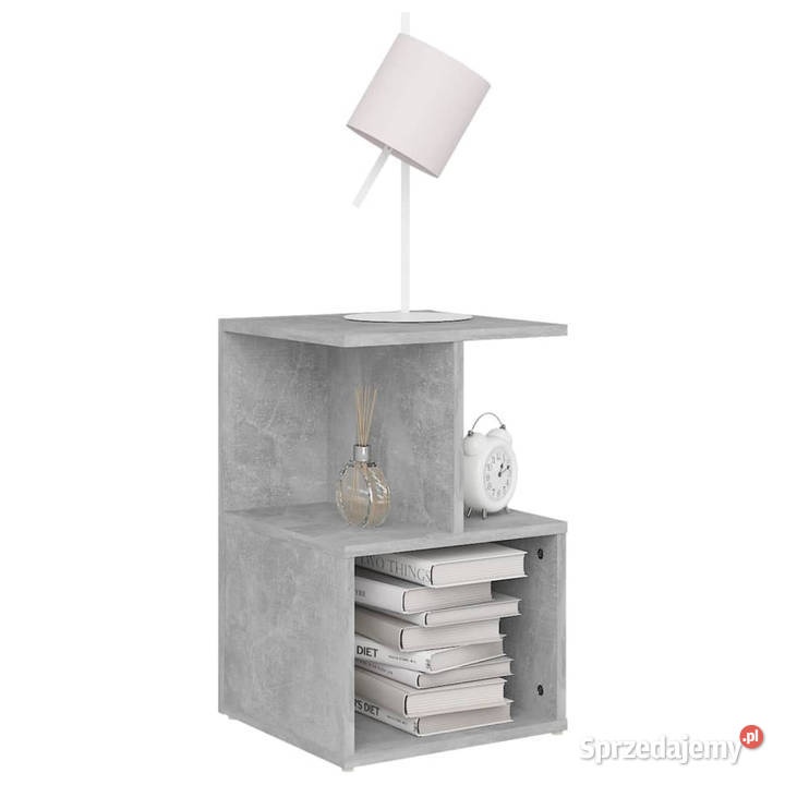 Szafka nocna szarość betonu 35x35x55 WM806354 Nocne