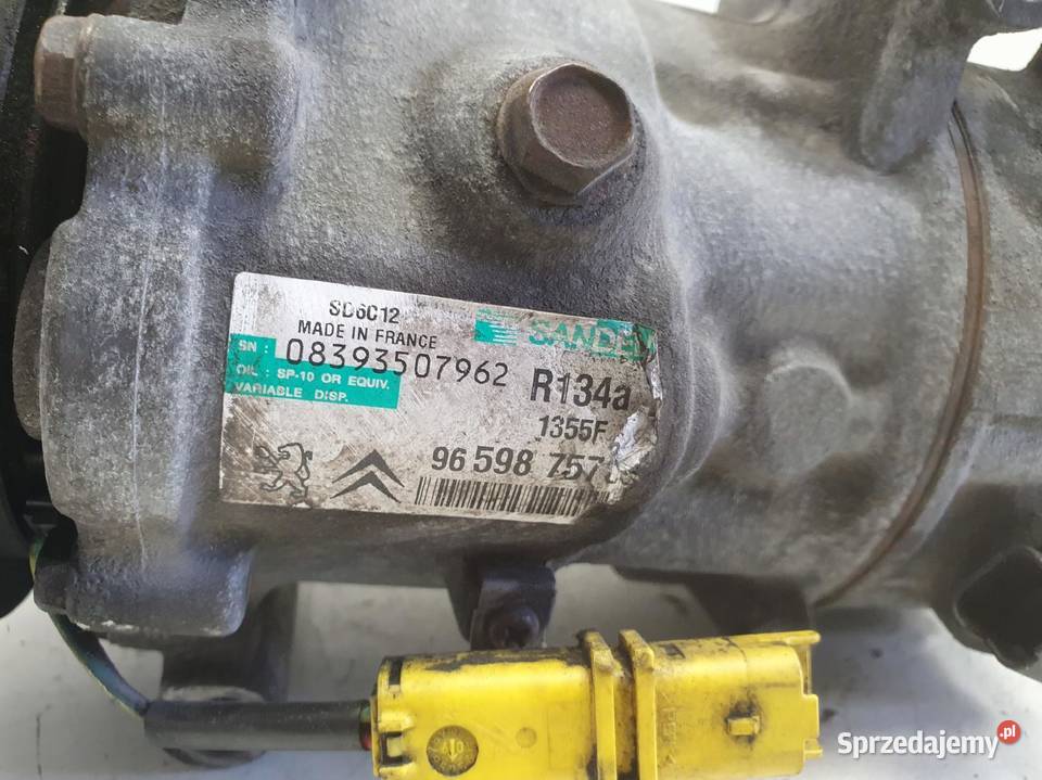 SPRĘŻARKA KLIMATYZACJI Peugeot 207 14 16V VTi lubelskie Rudka