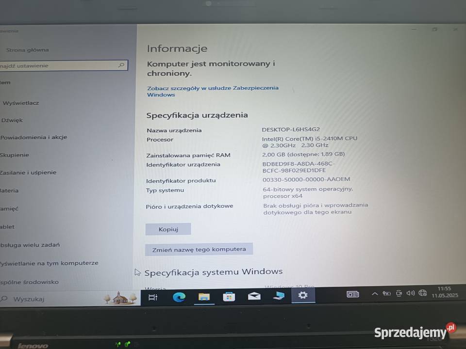 Lenovo ThinkPad T 420 14 I5 8GB DDR3 ram 128GB Warszawa