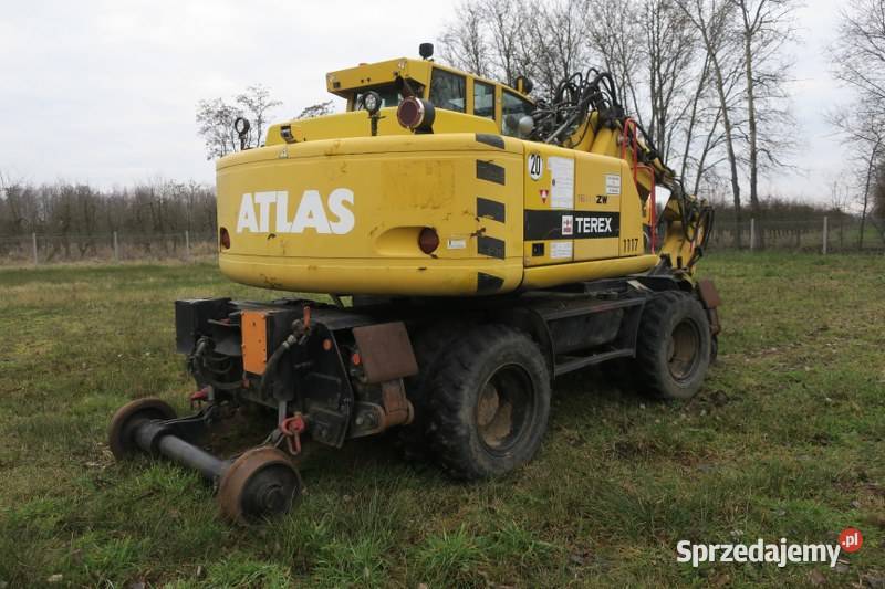 Koparka kolejowodrogowa Atlas Terex 1604ZW Grójec