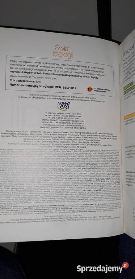 świat biologii 3 podręcznik unikat Warszawa sprzedam