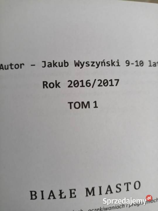Białe miasto Wyszyński młody poeta nastolatek miękka Proza i poezja Warszawa