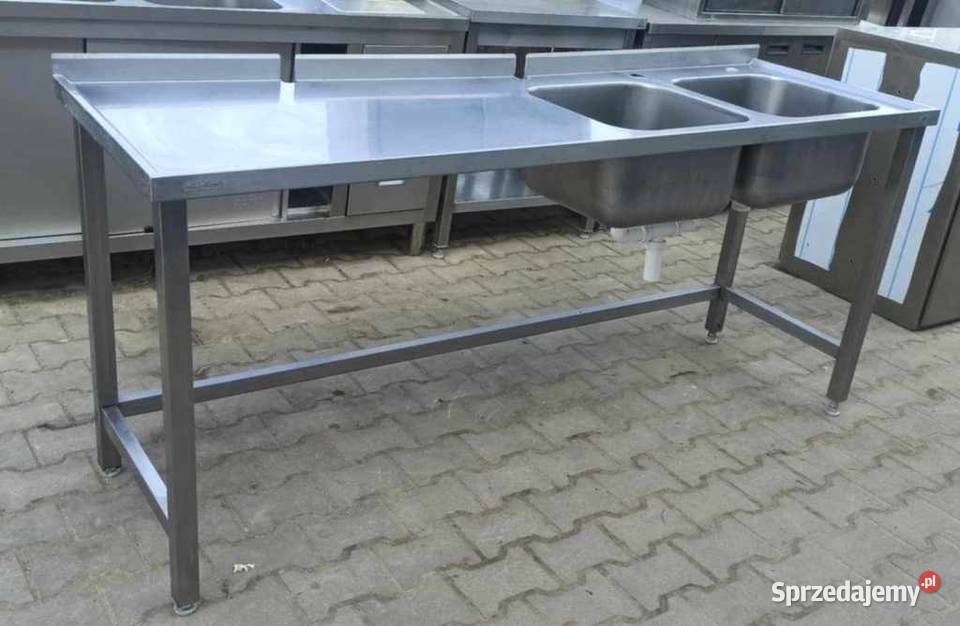 Zlew 2 Komorowy z Blatem Roboczym 1906085 S 953O Biznes i Przemysł Ostrów Wielkopolski