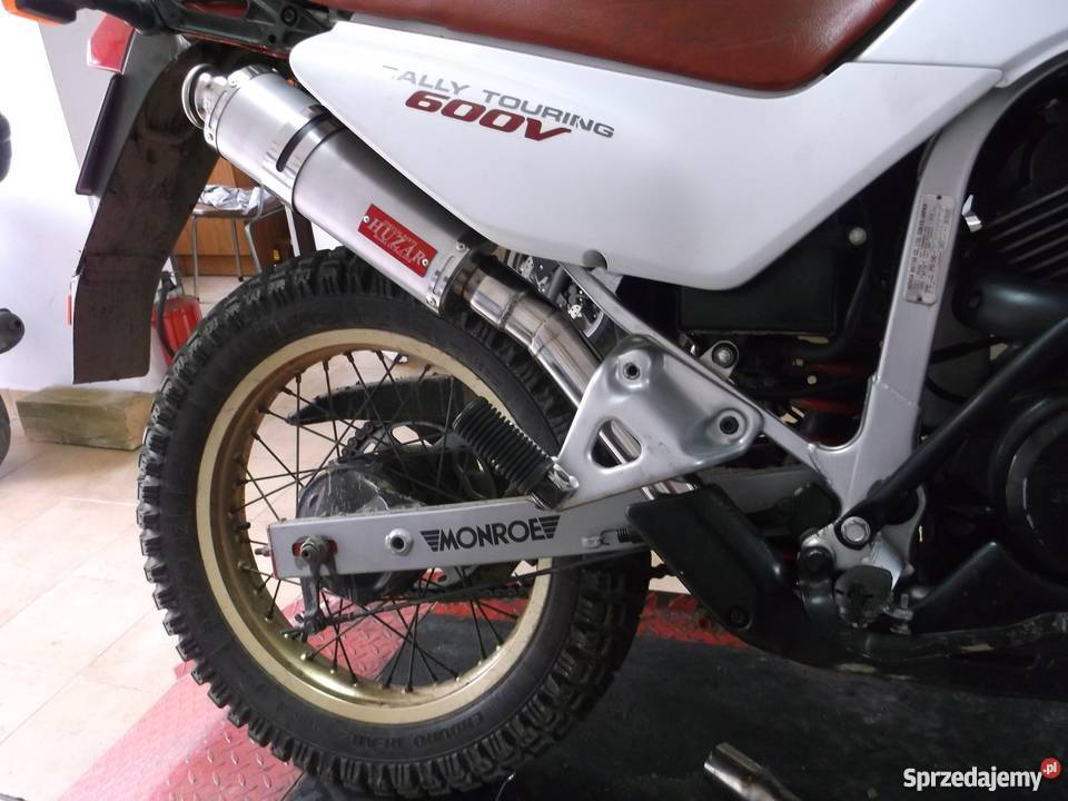 HUZAR EXHAUST wydech tłumik OWAL Honda Transalp Błażowa sprzedam