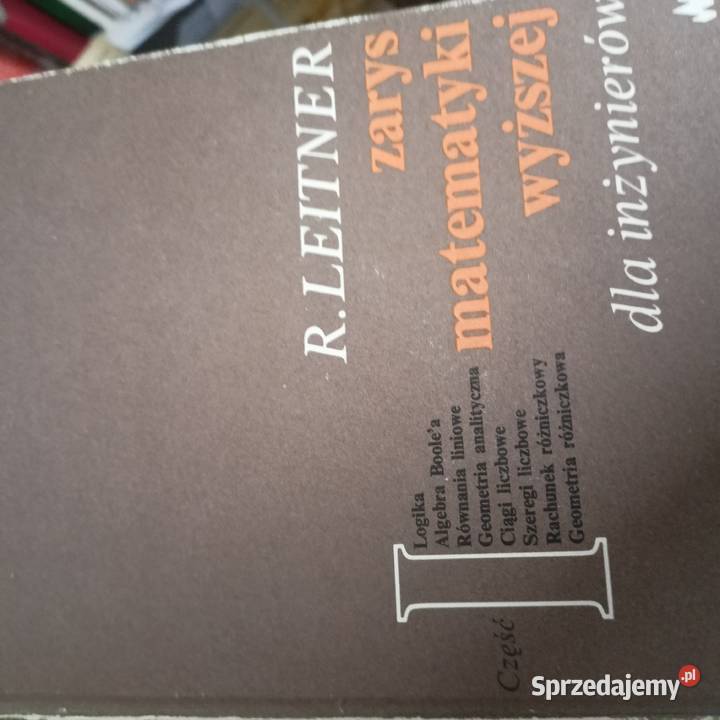 Leitner zarys matematyki wyższej książki wysyłka Gdańsk