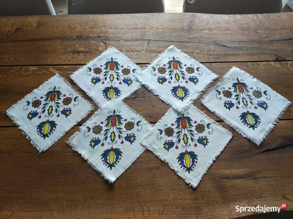 Kultowy komplet serwetek cepelia len wzór sprzedam