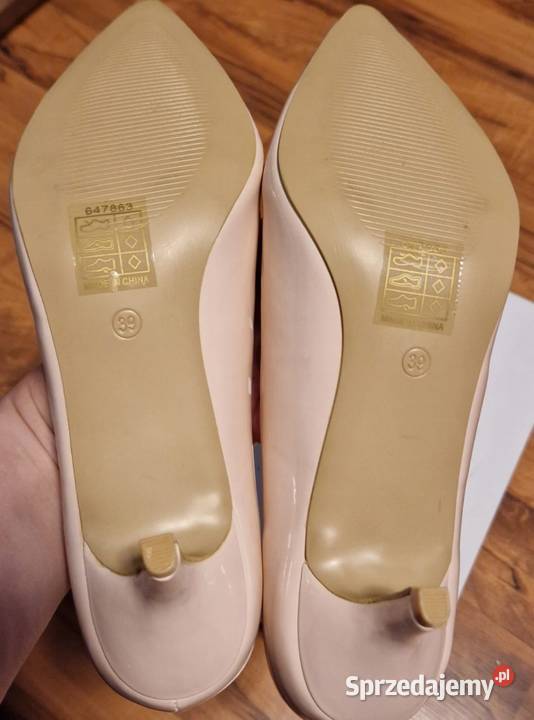 Szpilki damskie NOWE pudrowy róż 39 wkłwew 262 Kraków