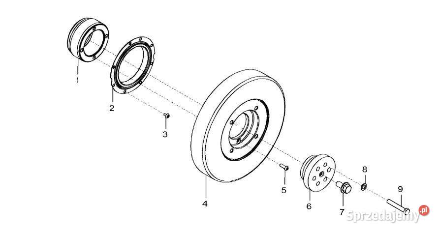 John Deere 9470RX Piasta R525760 Silnik Jastrzębniki