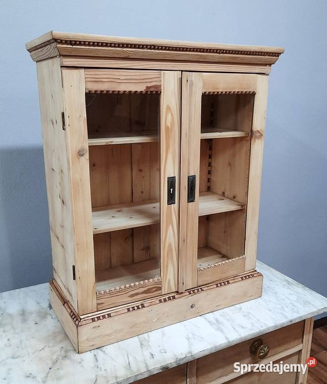 Wisząca Szafka Secesyjna Oczyszczona AntykiMarki mazowieckie Marki