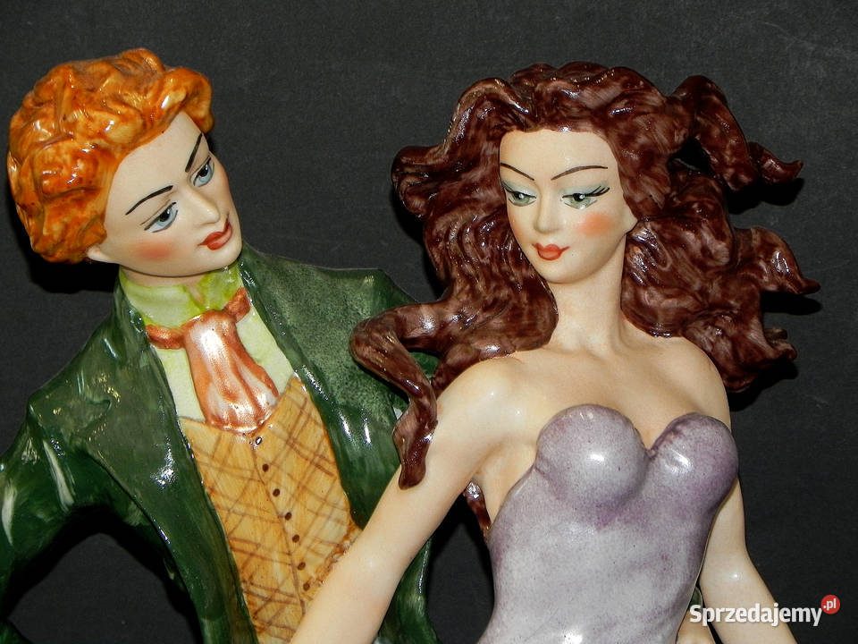 Roceram porcelana grupa figuralna Walc 2 kolory Środa Wielkopolska sprzedam