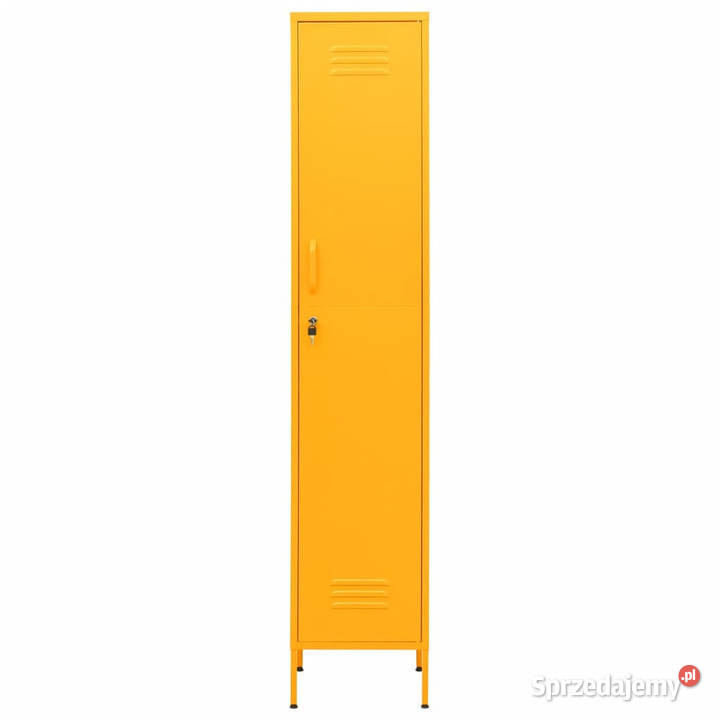 Szafa zamykana na klucz musztardowa 35x46x180 mazowieckie Warszawa