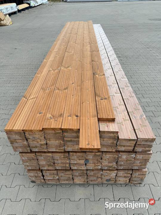 Deska tarasowa Thermo termo sosna ryflowana Prusice