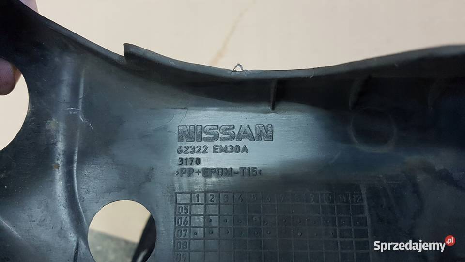 OSŁONA PASA PRZEDNIEGO NISSAN TIIDA 62322EM30A