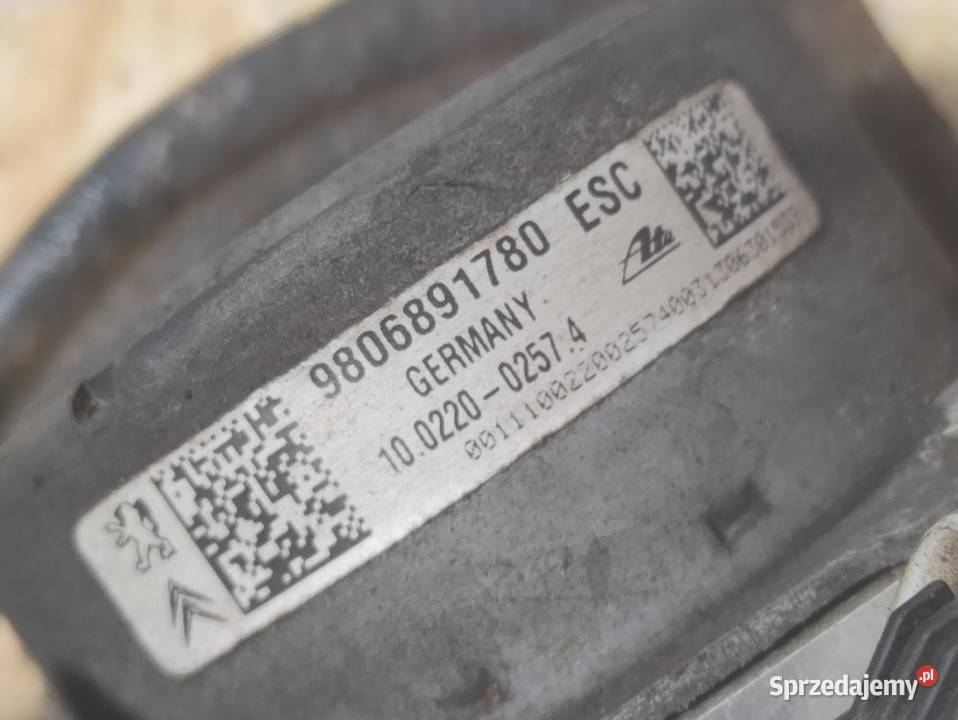 Pompa ABS Citroen C Elysee 20122017 9806891780 Pleszew